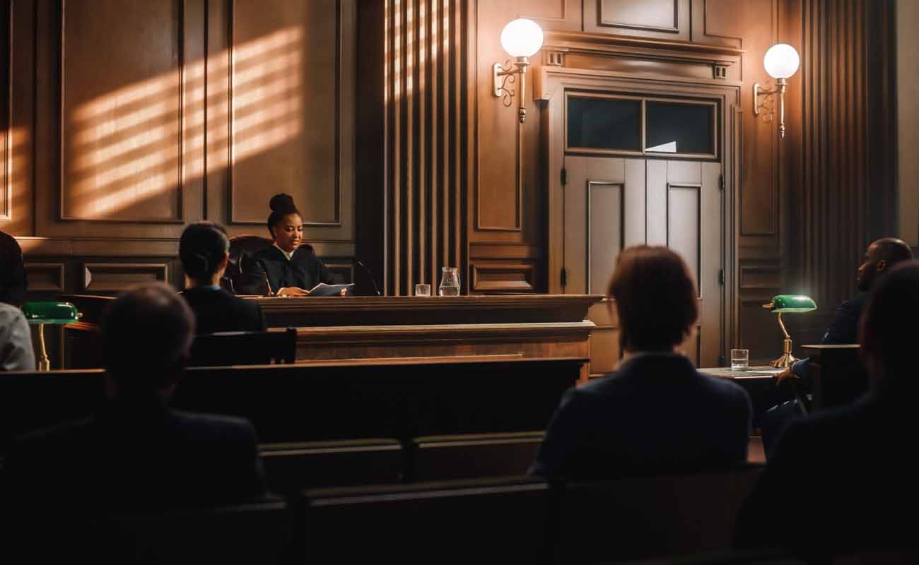 Judge in a Courtroom